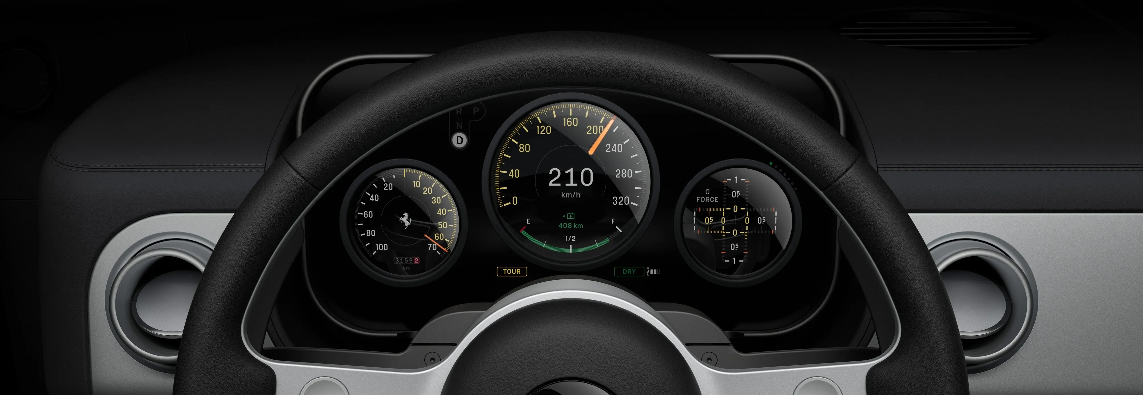 Ferrari Luce dashboard